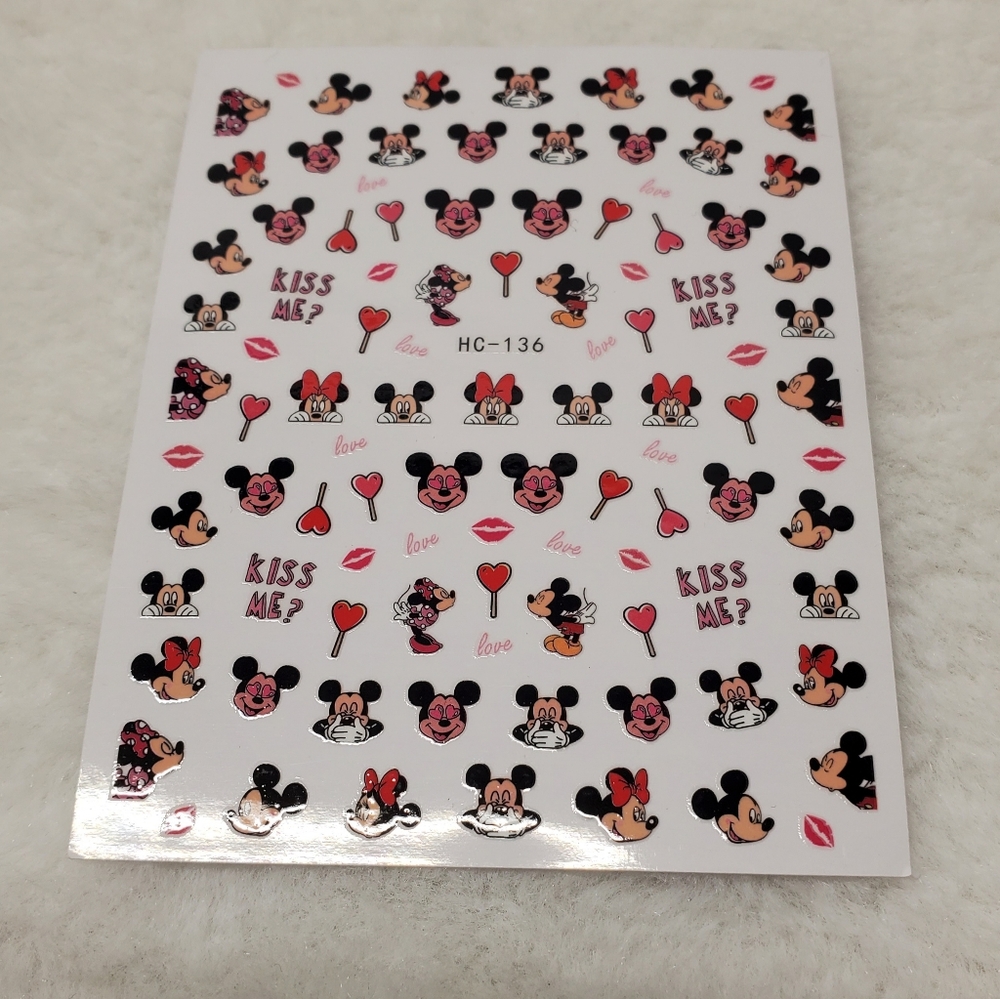 💖10 FOR 20💖New nail decals disney minnie mickey